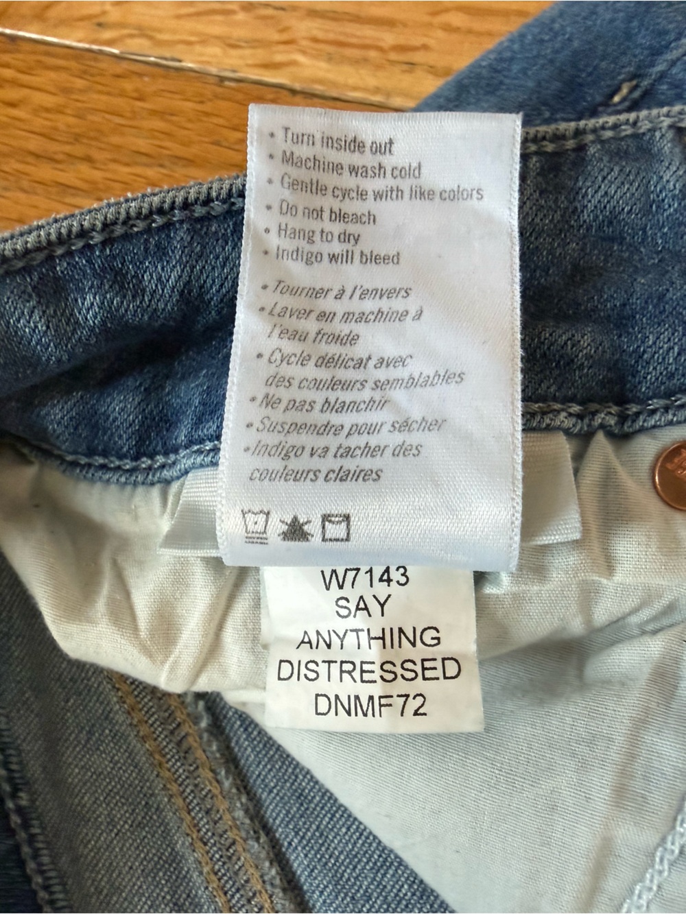 PAIGE Anessa Wide Leg Jeans Med Wash Womens Size 27 High Rise Stretch Distressed - Picture 7 of 15
